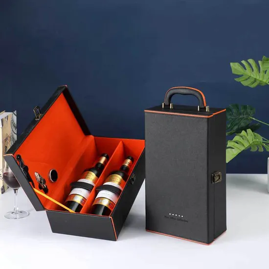 Portable Wooden Boxes for Wine Bottles